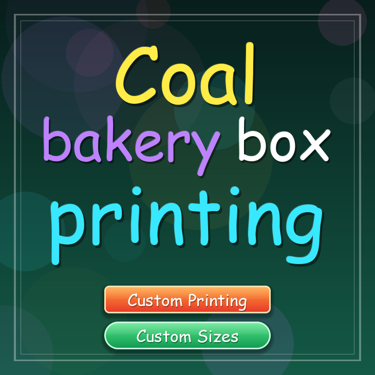 Coal bakery box printing