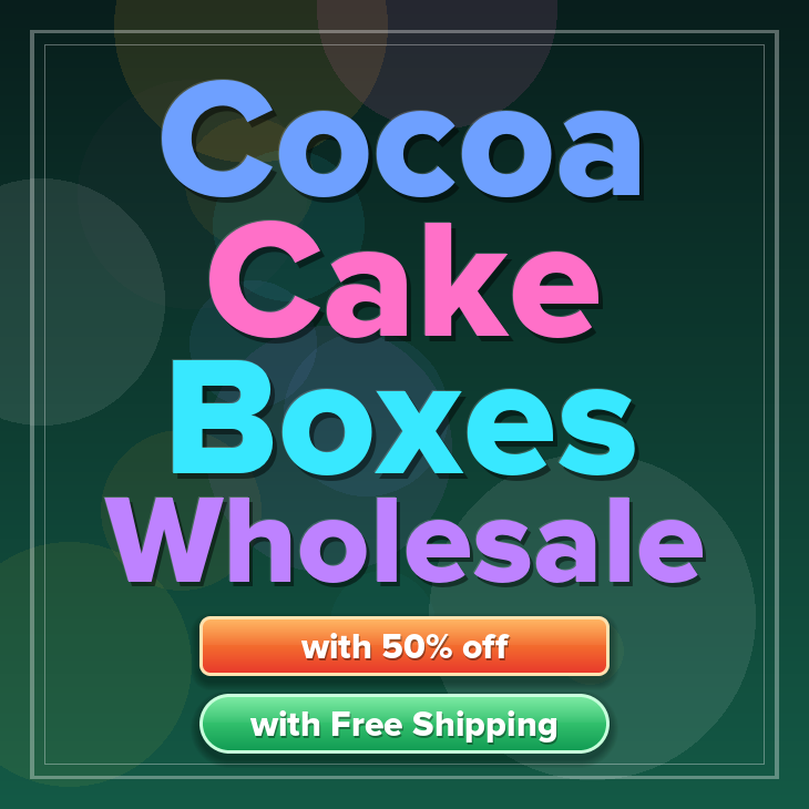 Cocoa cake boxes