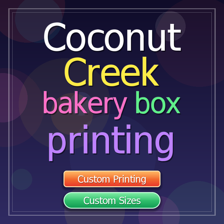 Coconut Creek bakery box printing