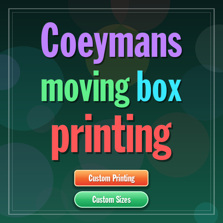 Coeymans moving box printing