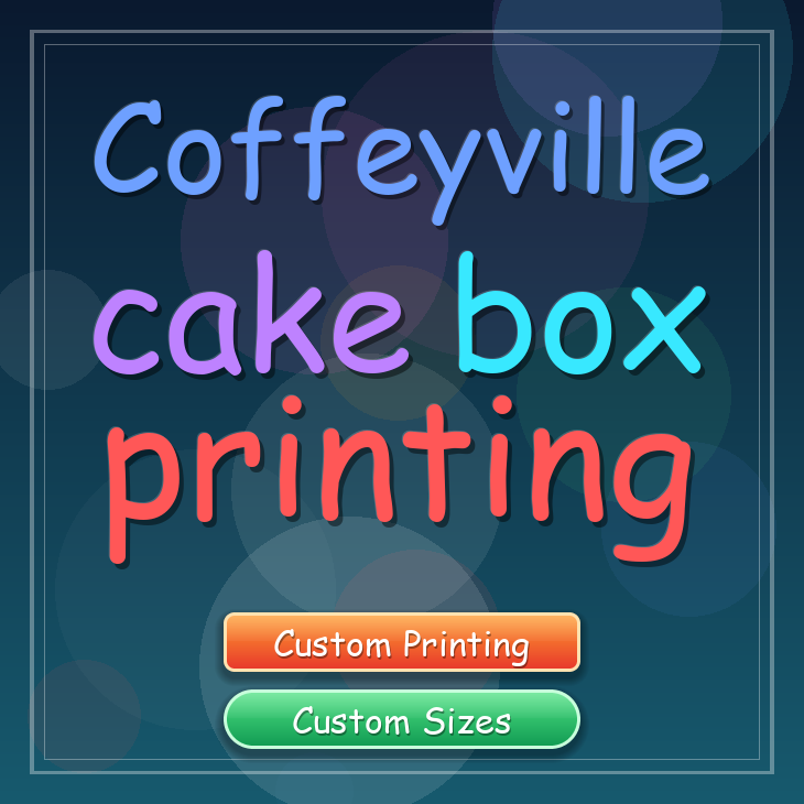 Coffeyville cake box printing