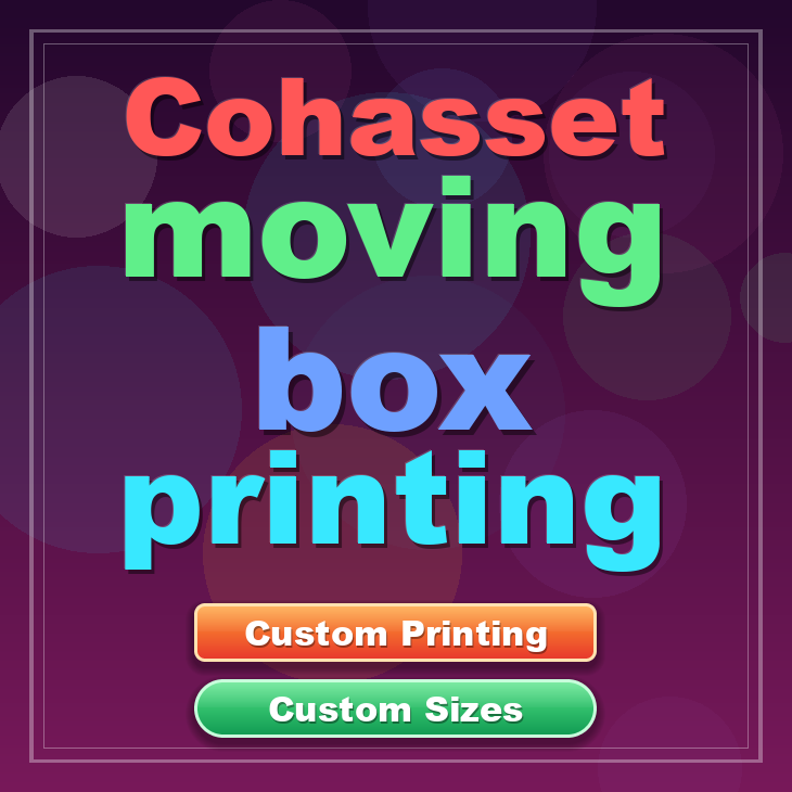 Cohasset moving box printing