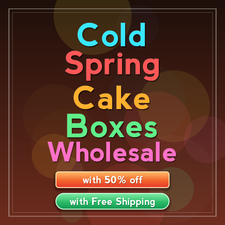 Cold Spring cake boxes