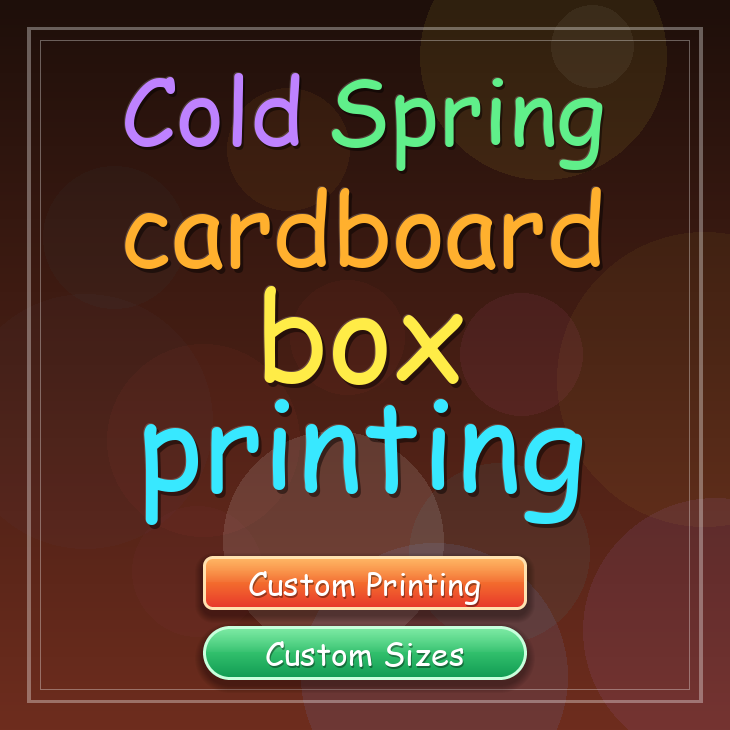 Cold Spring cardboard box printing
