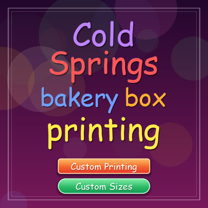 Cold Springs bakery box printing