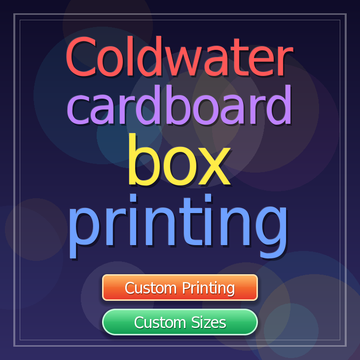 Coldwater cardboard box printing