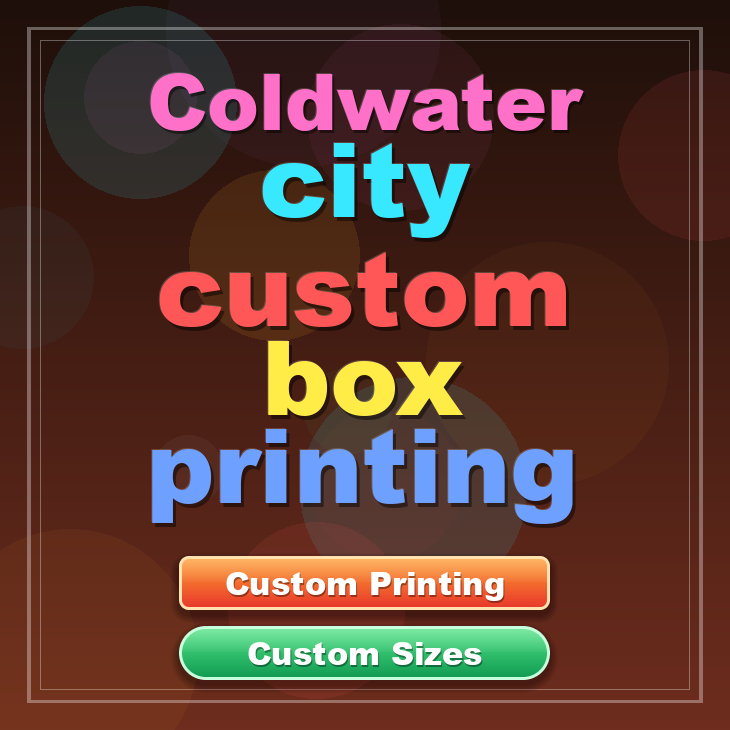 Coldwater city custom box printing