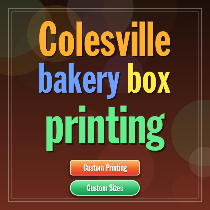 Colesville bakery box printing