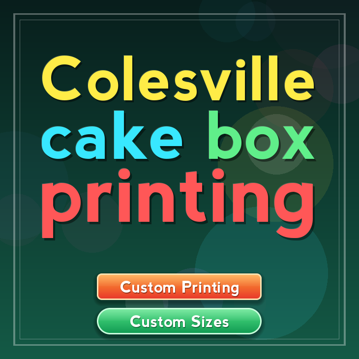 Colesville cake box printing