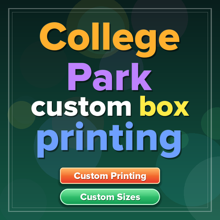College Park custom box printing