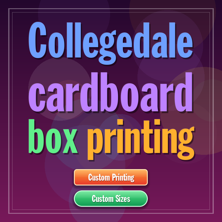 Collegedale cardboard box printing