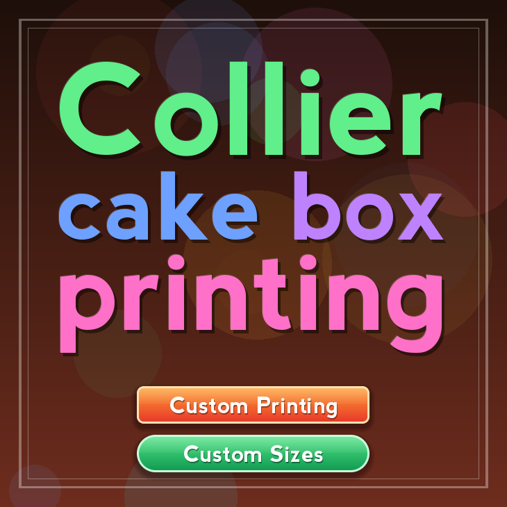 Collier cake box printing