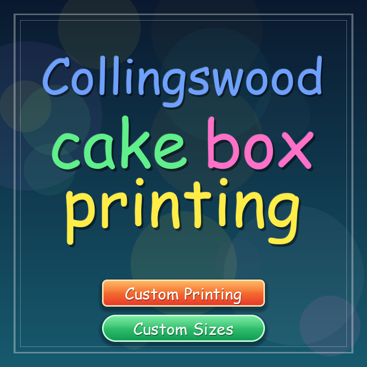 Collingswood cake box printing