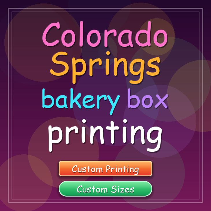 Colorado Springs bakery box printing