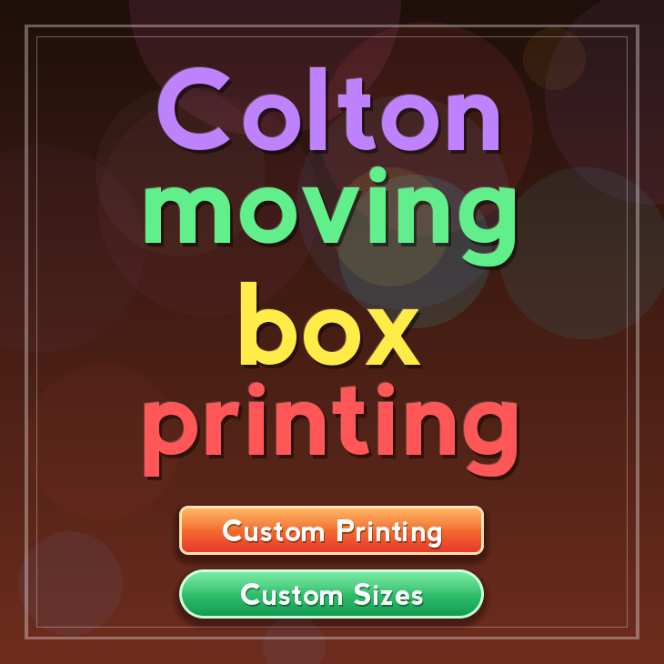 Colton moving box printing