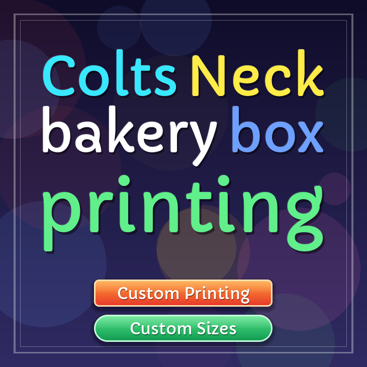 Colts Neck bakery box printing
