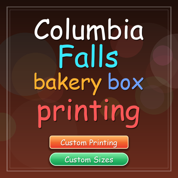 Columbia Falls bakery box printing