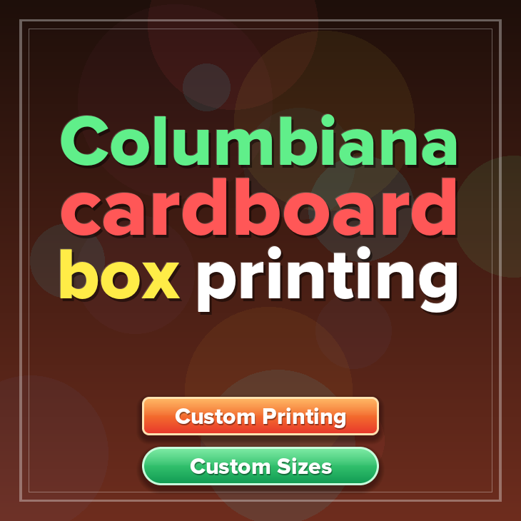 Columbiana cardboard box printing