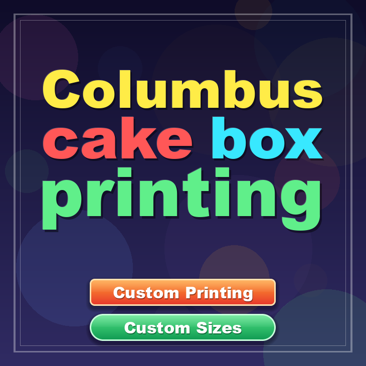 Columbus cake box printing