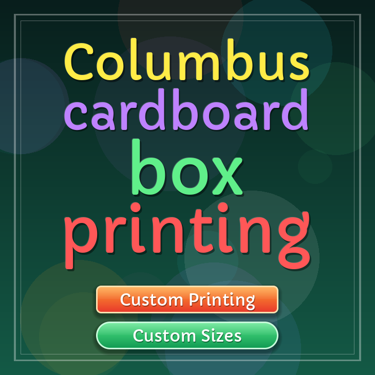 Columbus cardboard box printing