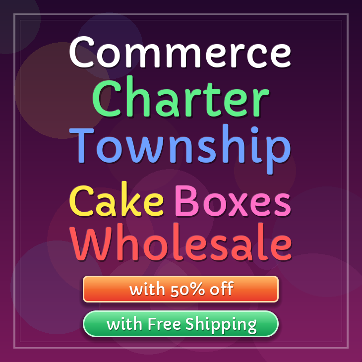 Commerce Charter Township cake boxes