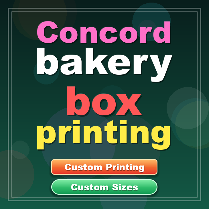 Concord bakery box printing
