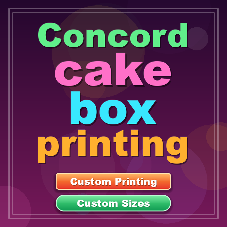 Concord cake box printing