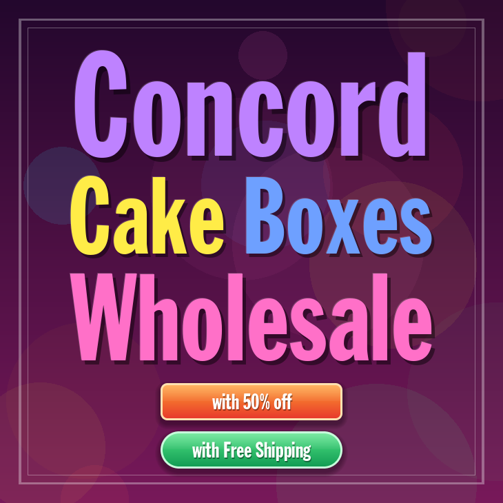 Concord cake boxes