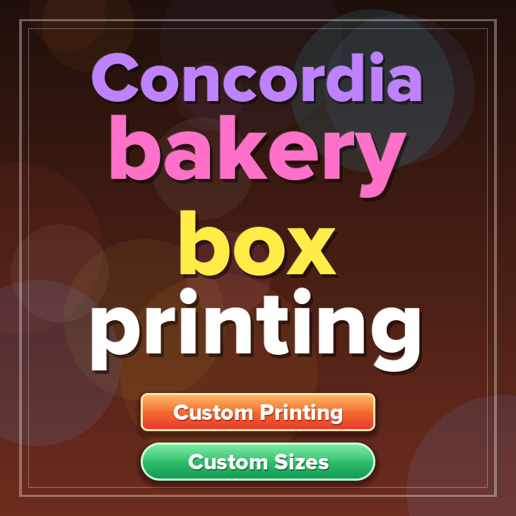 Concordia bakery box printing