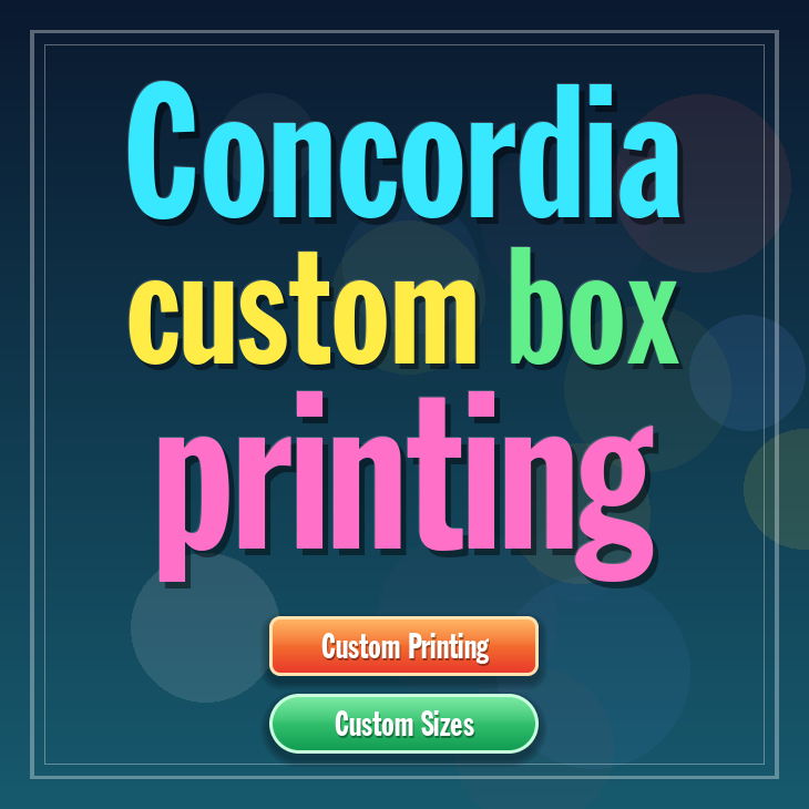 Concordia custom box printing