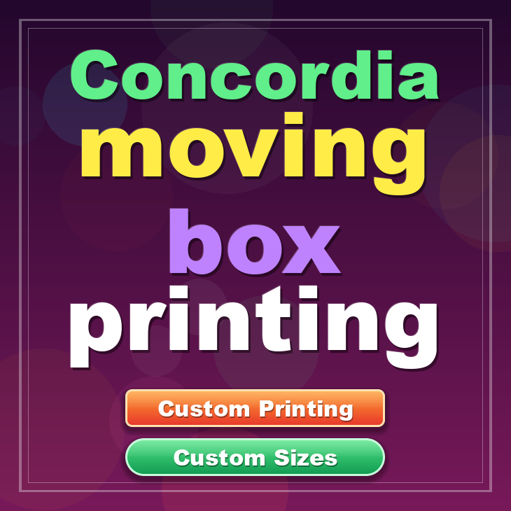 Concordia moving box printing