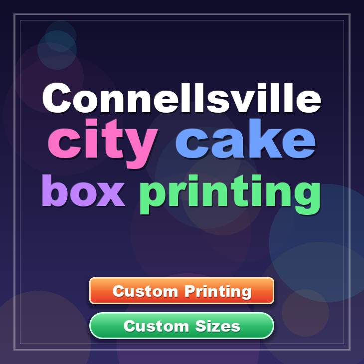 Connellsville City cake box printing