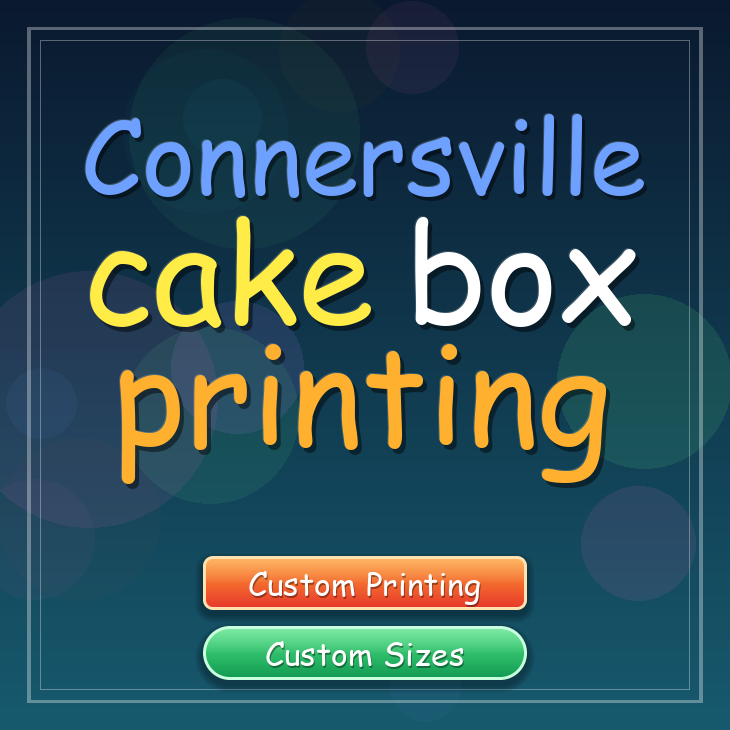 Connersville cake box printing
