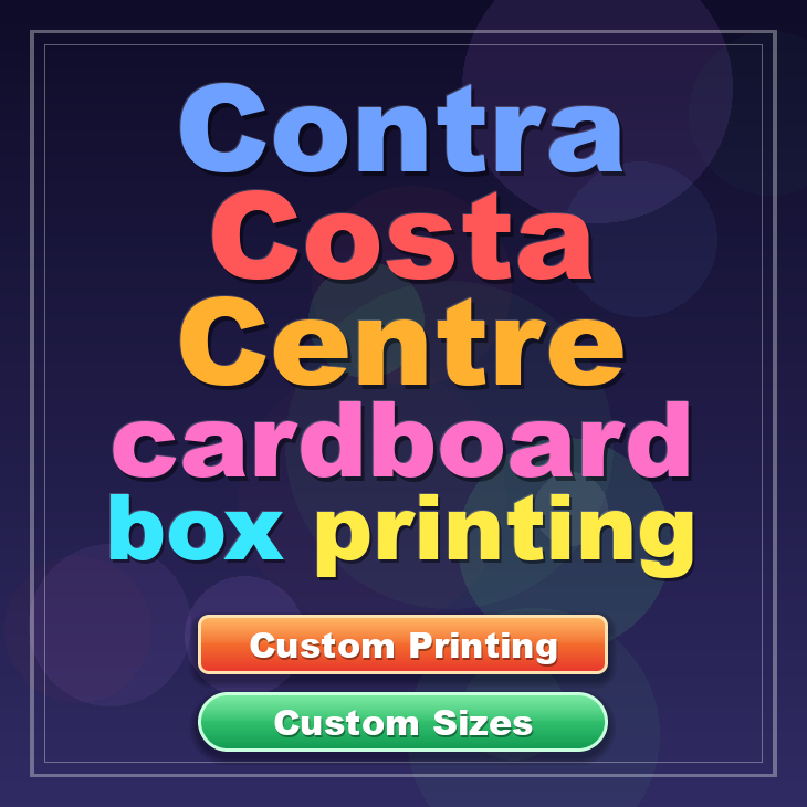 Contra Costa Centre cardboard box printing