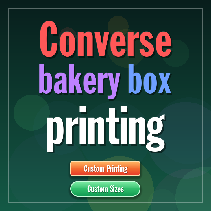 Converse bakery box printing