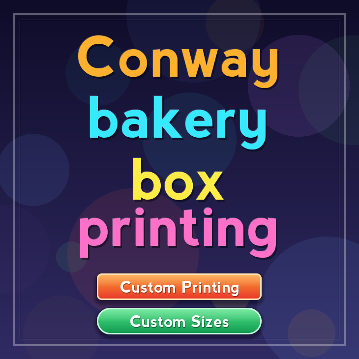 Conway bakery box printing