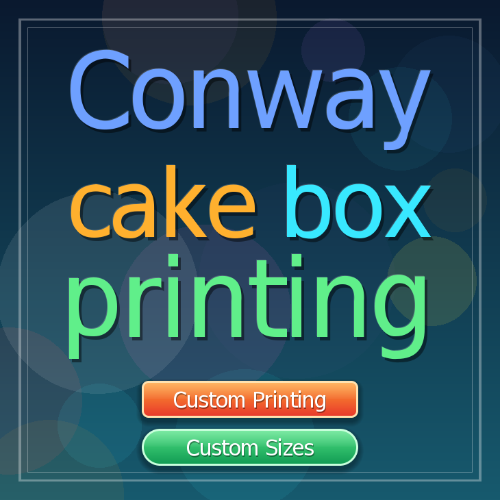 Conway cake box printing