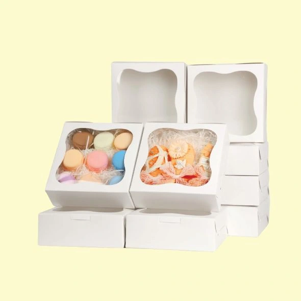 Cookie boxes with window packaging