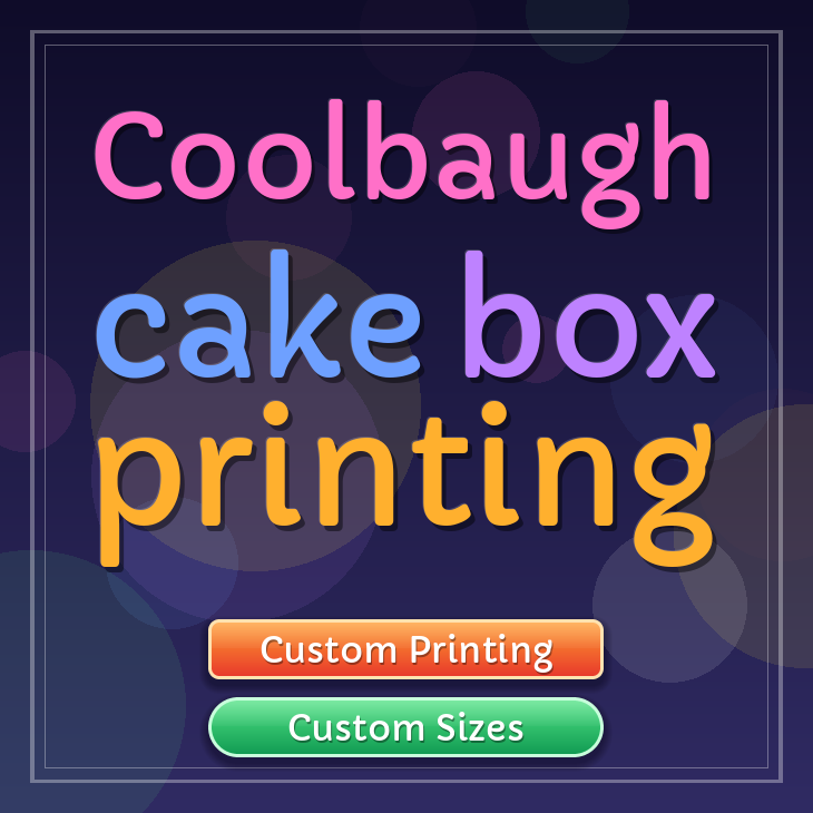 Coolbaugh cake box printing
