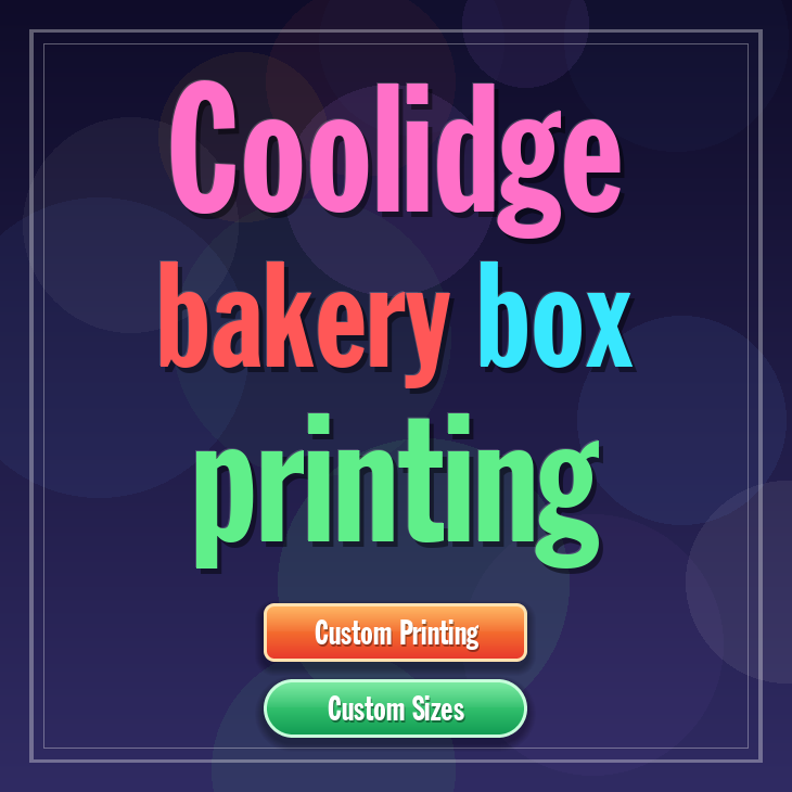 Coolidge bakery box printing