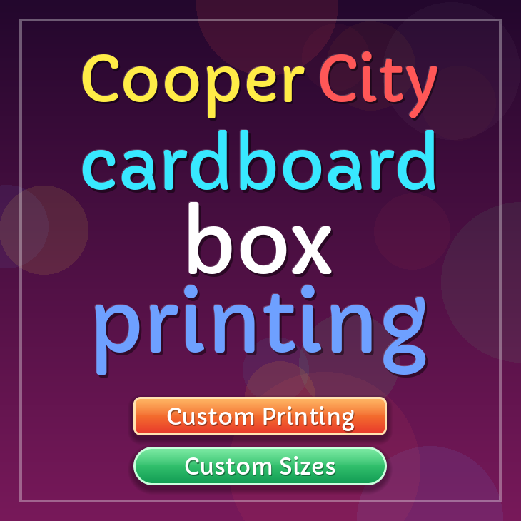 Cooper City cardboard box printing