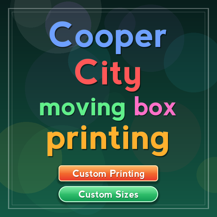 Cooper City moving box printing