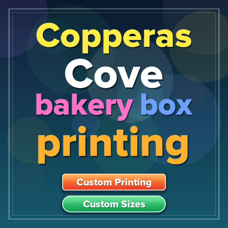 Copperas Cove bakery box printing