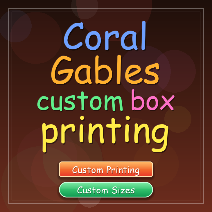 Coral Gables custom box printing