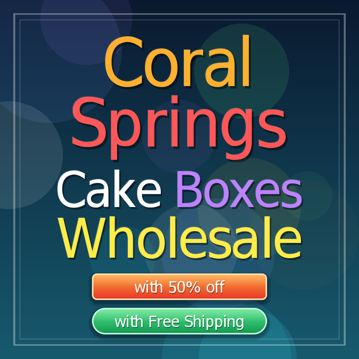 Coral Springs cake boxes