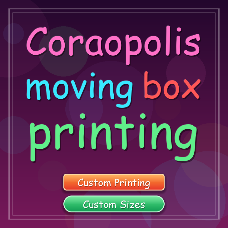 Coraopolis moving box printing