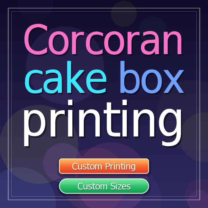 Corcoran cake box printing
