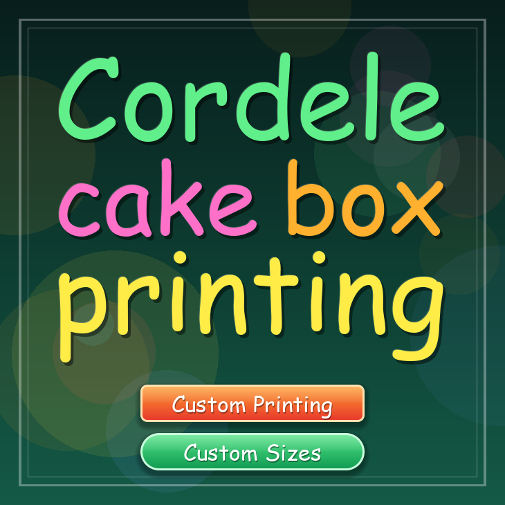 Cordele cake box printing