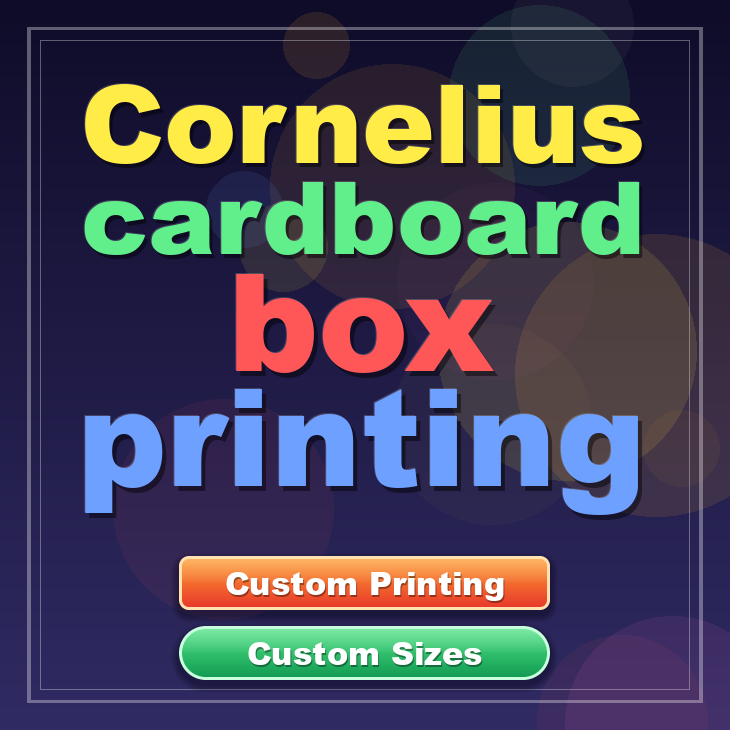 Cornelius cardboard box printing