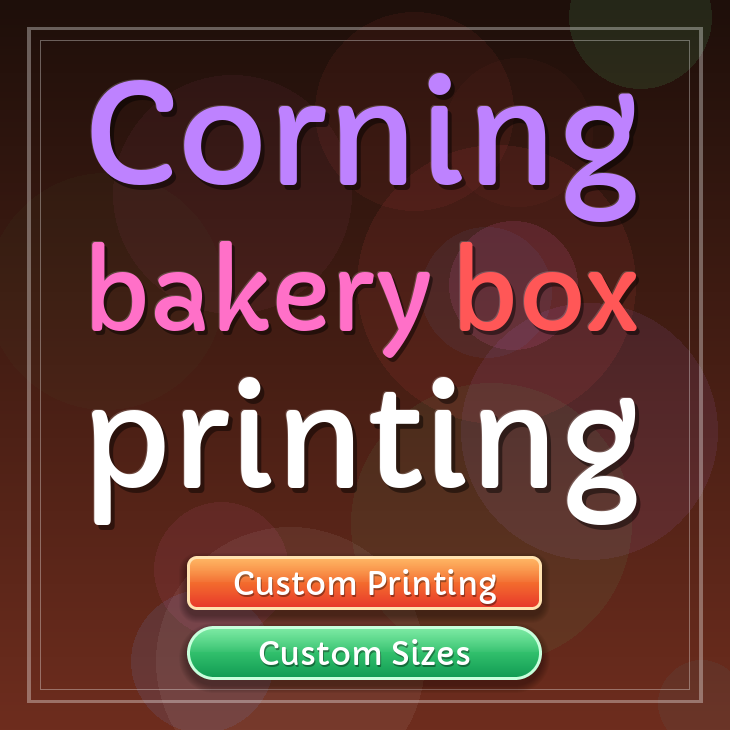 Corning bakery box printing